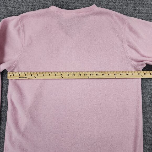 Disney Tinker Bell Sweatshirt Womens XL Pink Long Sleeve V Neck Cozy Fleece - Picture 5 of 14